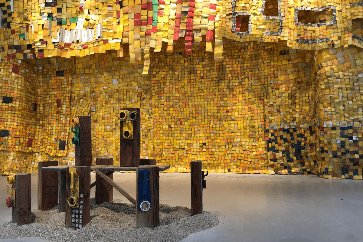 Serge Attukwei Clottey's pop-up exhibition at The Mistake Room